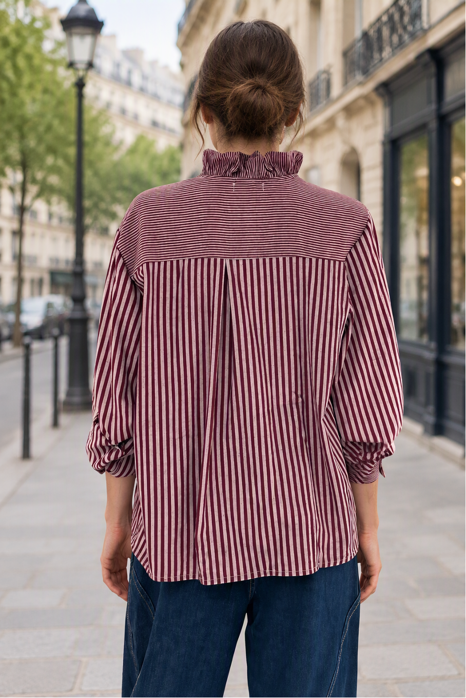 Visuel d'inspiration : chemise élégante Juliette portée, vue de dos