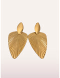 Boucles d'oreilles dorées Alice - vue de face