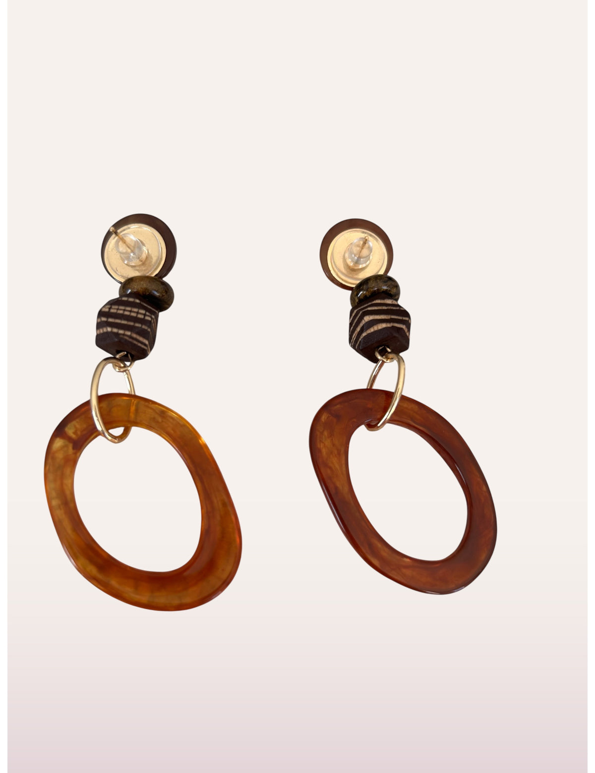 Boucles d'oreilles Camille - vue de dos