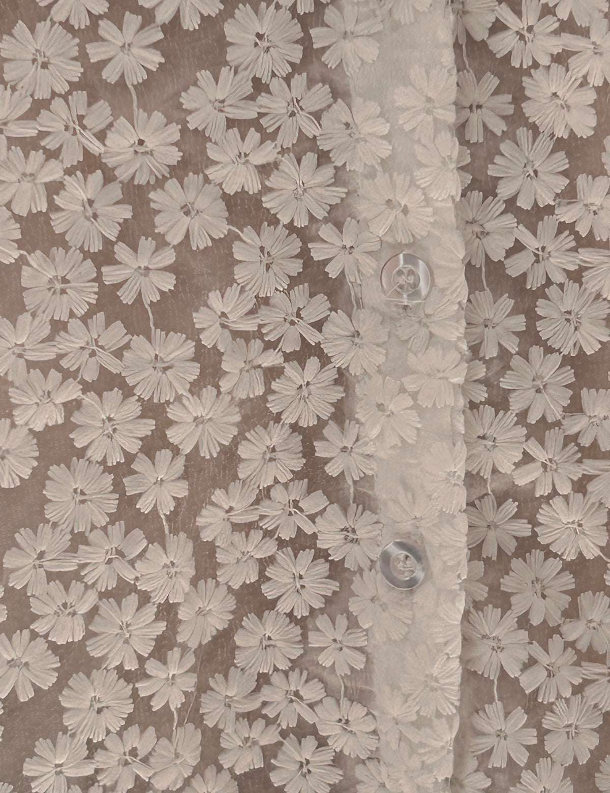 Chemise dentelle Hanae - détail de la dentelle florale