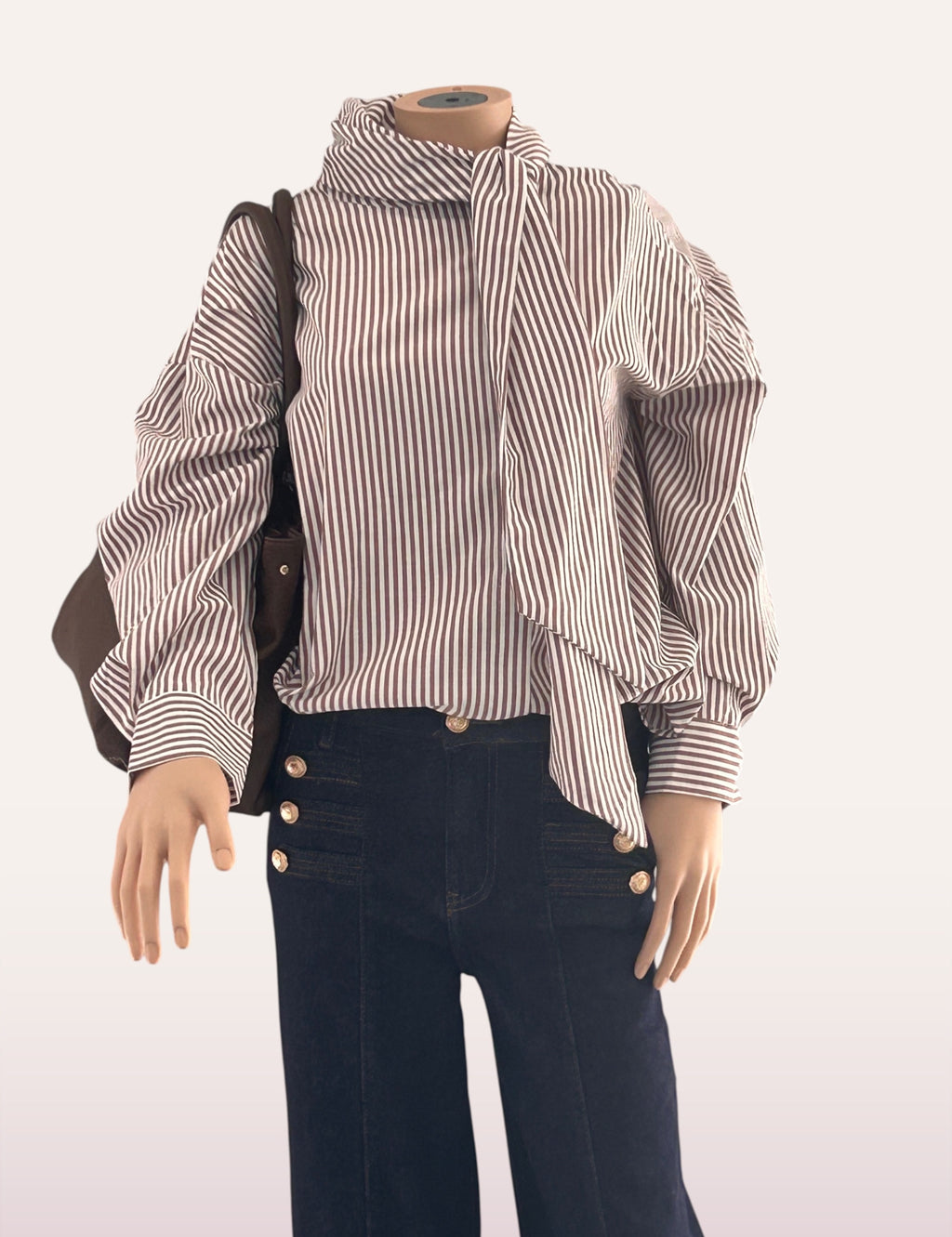 Chemise Léana - col noué sur le côté