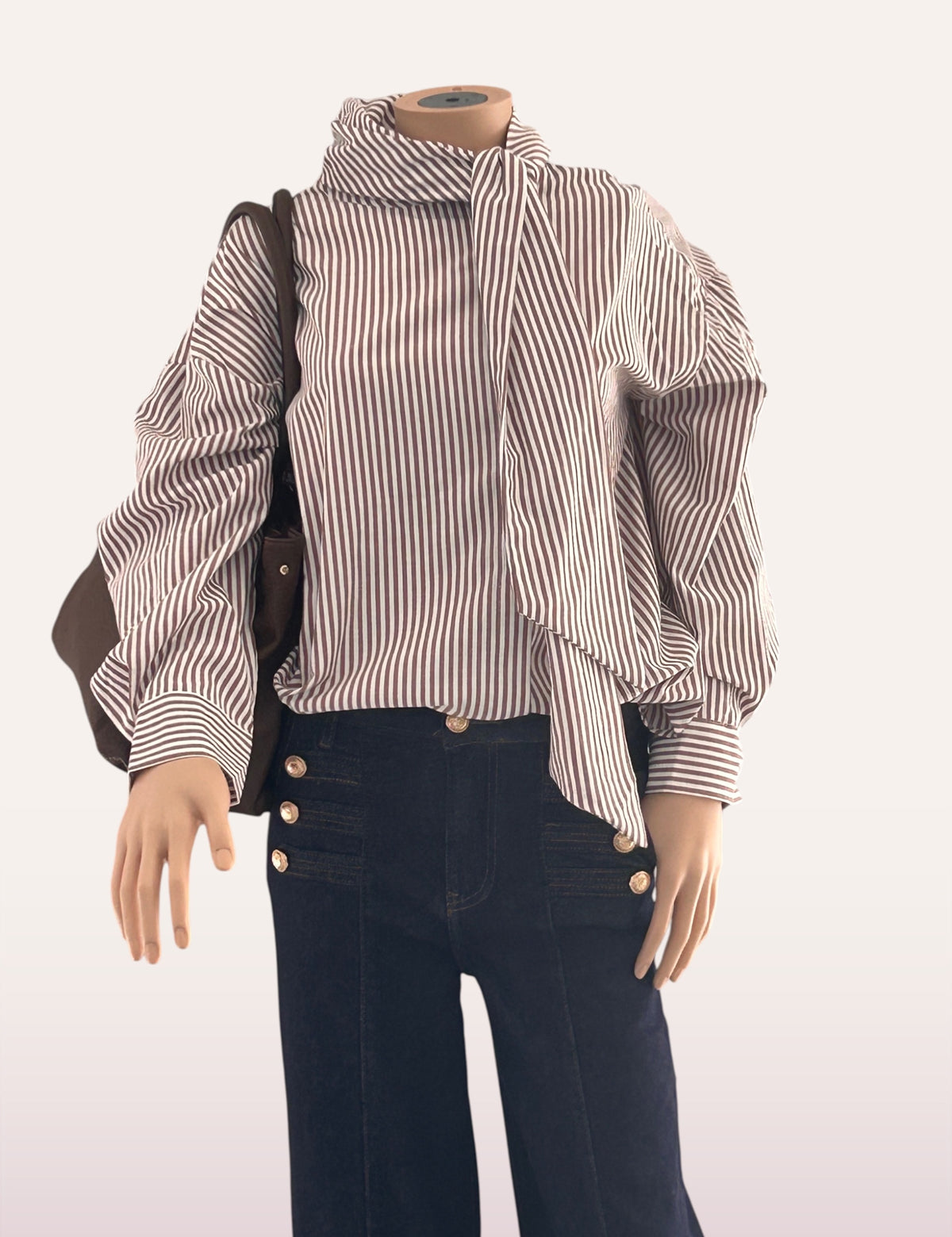 Chemise Léana - col noué sur le côté