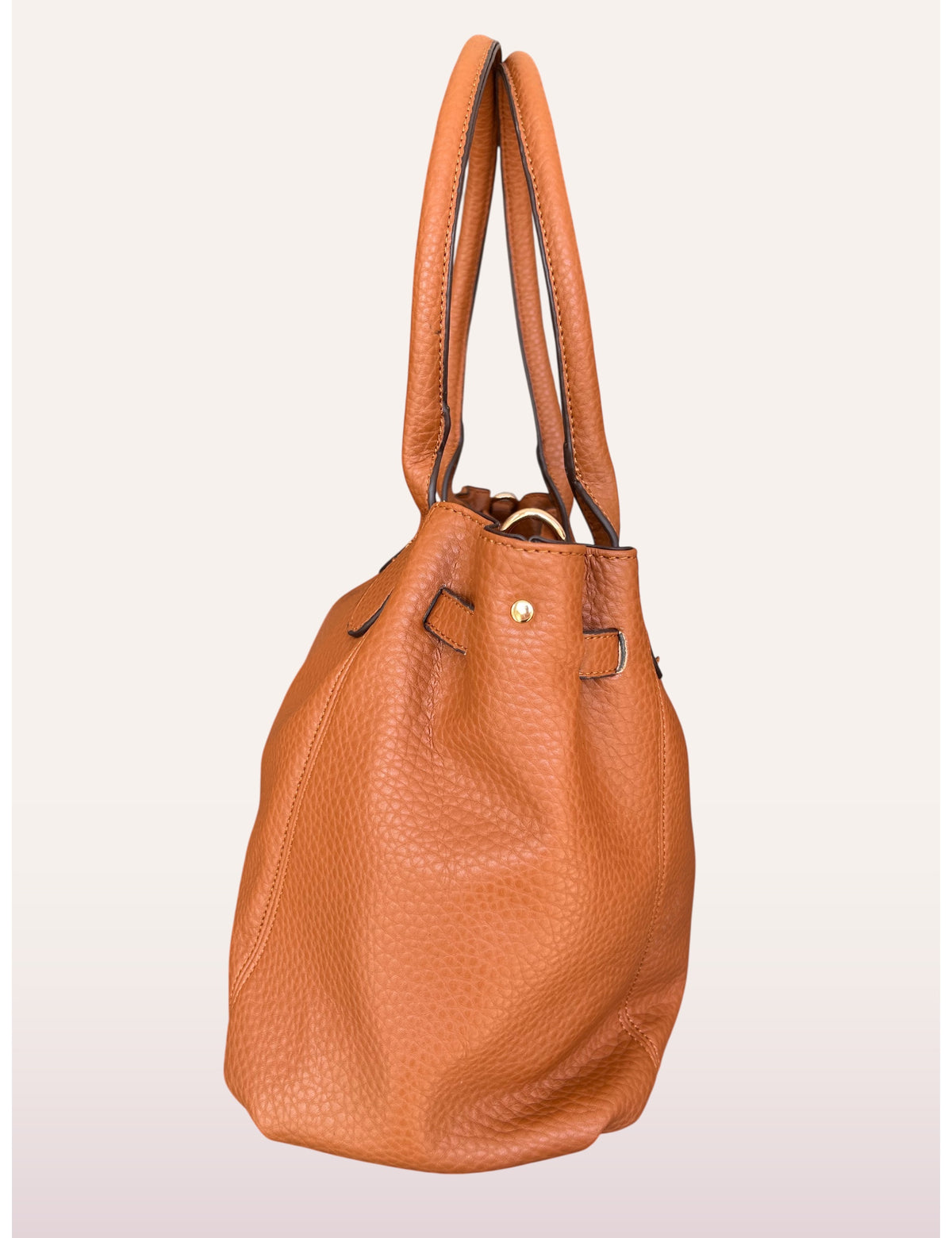 Sac cabas Orlane camel - vue de profil