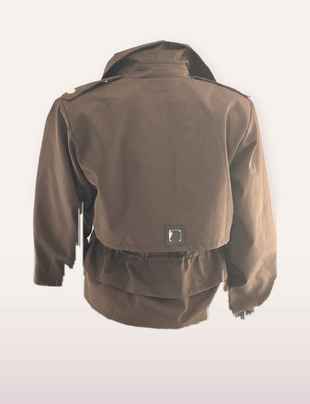 Veste trench Salomé - vue de dos, basque froncée